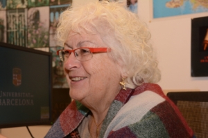 Maria Josep Estanyol, lecturer of Phoenician language and culture.