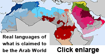 Languages of what is claimed to be the Arab World.