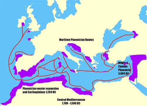 Phoenician sea routes