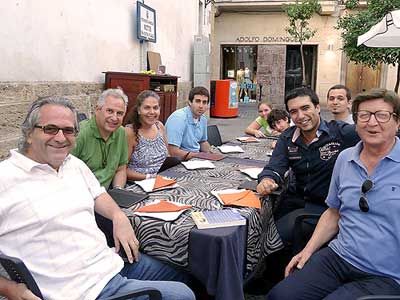 Dr. Chamoun with family and scholars