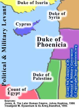 Rulers of the Levant before the Arab/Islamic Conquest