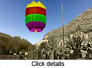 Lucy Khalaf's hot air balloon for the Feast of the Alivation of the Cross.