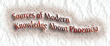 Sources of Modern Knowledge About Phoenicia